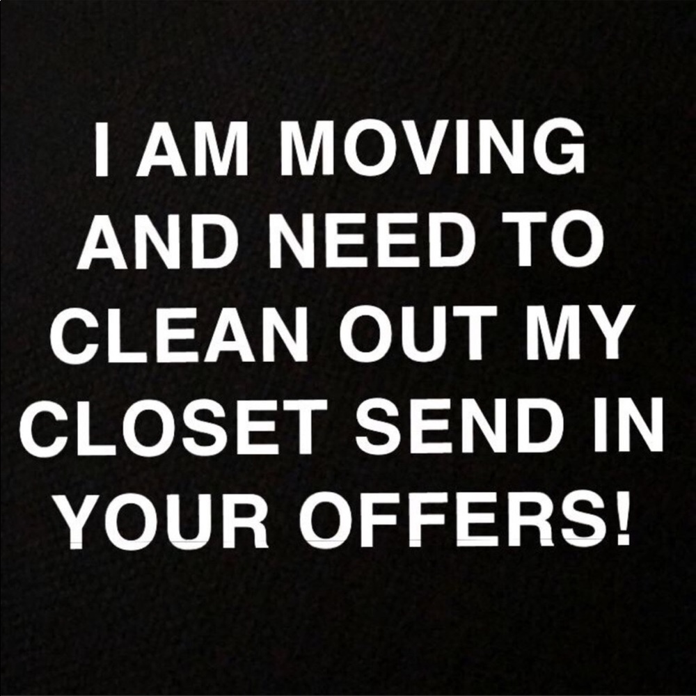 Moving sale
